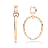 Pomellato 18K Rose Gold Iconica Double Hoop Drop Earrings