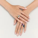 Pomellato 18K Rose & White Gold Nudo Maxi London Blue Topaz Ring
