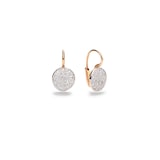 Pomellato 18K Rose Gold Sabbia Diamond Drop Earrings