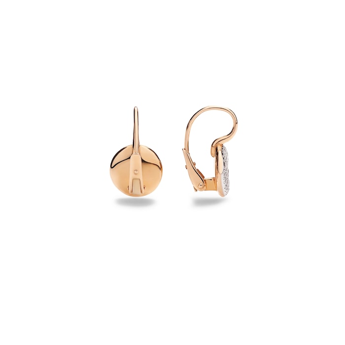 Pomellato 18K Rose Gold Sabbia Diamond Drop Earrings