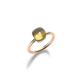 Pomellato 18K Rose & White Gold Nudo Petit Lemon Quartz Ring