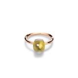 Pomellato 18K Rose & White Gold Nudo Petit Lemon Quartz Ring