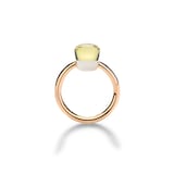 Pomellato 18K Rose & White Gold Nudo Petit Lemon Quartz Ring