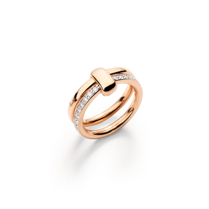 Pomellato 18K Rose Gold Pomellato Together Diamond Ring