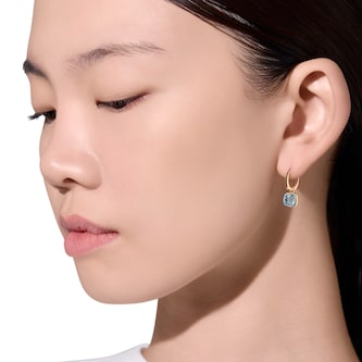 Pomellato 18ct Rose Gold Nudo Sky Blue Topaz Drop Earrings