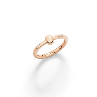 Pomellato 18ct Rose Gold Pomellato Together 0.10ct Diamond Ring Pomellato 18ct Rose Gold Pomellato Together 0.10ct Diamond Ring