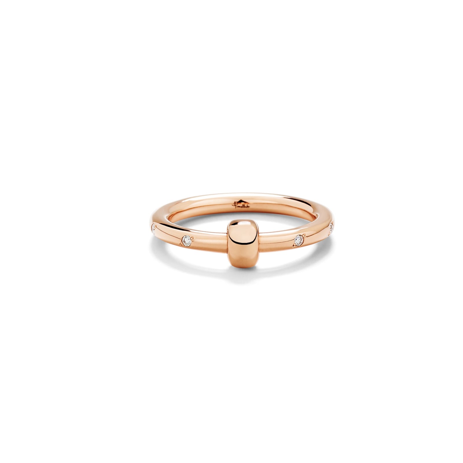 Pomellato 18ct Rose Gold Pomellato Together 0.10ct Diamond Ring Pomellato 18ct Rose Gold Pomellato Together 0.10ct Diamond Ring