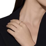 Pomellato 18ct Rose Gold Pomellato Together 0.10ct Diamond Ring - Ring Size N