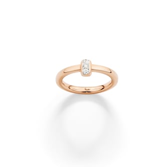 Pomellato 18ct Rose Gold Pomellato Together 0.10ct Diamond Ring Pomellato 18ct Rose Gold Pomellato Together 0.10ct Diamond Ring