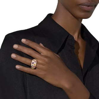 Pomellato 18ct Rose Gold Iconica Sapphire 
Amethyst Ring