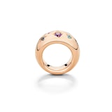 Pomellato 18ct Rose Gold Iconica Sapphire & Amethyst Ring