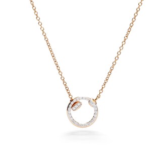 Pomellato 18ct Rose Gold Pomellato Together 0.20ct Diamond Necklace