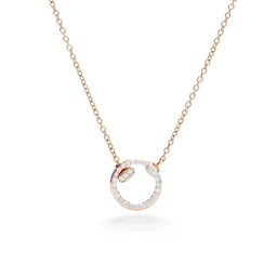 37190240 - 18ct Rose Gold Pomellato Together 0.20ct Diamond Necklace