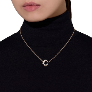Pomellato 18ct Rose Gold Pomellato Together 0.20ct Diamond Necklace