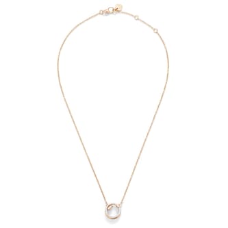 Pomellato 18ct Rose Gold Pomellato Together 0.20ct Diamond Necklace