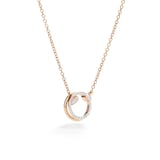 Pomellato 18ct Rose Gold Pomellato Together 0.20ct Diamond Necklace
