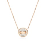 Pomellato 18K Rose Gold Pom Pom Dot Diamond & Mother Of Pearl Pendant Necklace