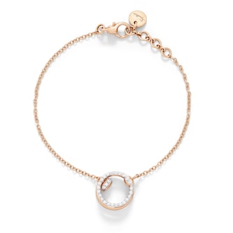 Pomellato 18ct Rose Gold Pomellato Together 0.20ct Diamond Bangle