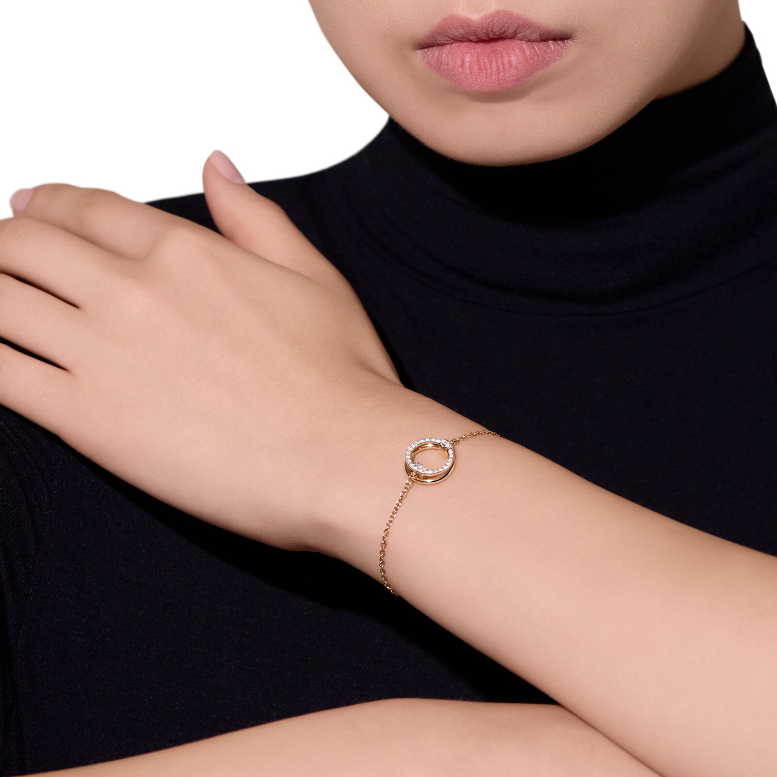 Pomellato 18ct Rose Gold Pomellato Together 0.20ct Diamond Bangle