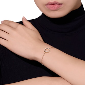 Pomellato 18ct Rose Gold Pomellato Together 0.20ct Diamond Bangle