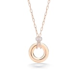 Pomellato 18ct Rose Gold Iconica 0.15ct Diamond Pendant Necklace