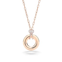37190258 - 18ct Rose Gold Iconica 0.15ct Diamond Pendant Necklace
