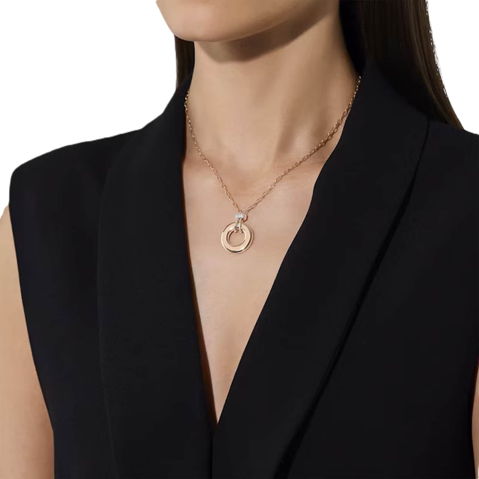 Pomellato 18ct Rose Gold Iconica 0.15ct Diamond Pendant Necklace