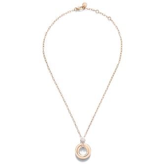 Pomellato 18ct Rose Gold Iconica 0.15ct Diamond Pendant Necklace