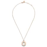 Pomellato 18ct Rose Gold Iconica 0.15ct Diamond Pendant Necklace