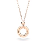 Pomellato 18ct Rose Gold Iconica 0.15ct Diamond Pendant Necklace