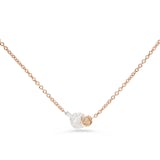 Pomellato 18ct Rose Gold Sabbia Mixed 0.45ct Diamond Pendant Necklace
