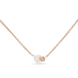 37190259 - 18ct Rose Gold Sabbia Mixed 0.45ct Diamond Pendant Necklace