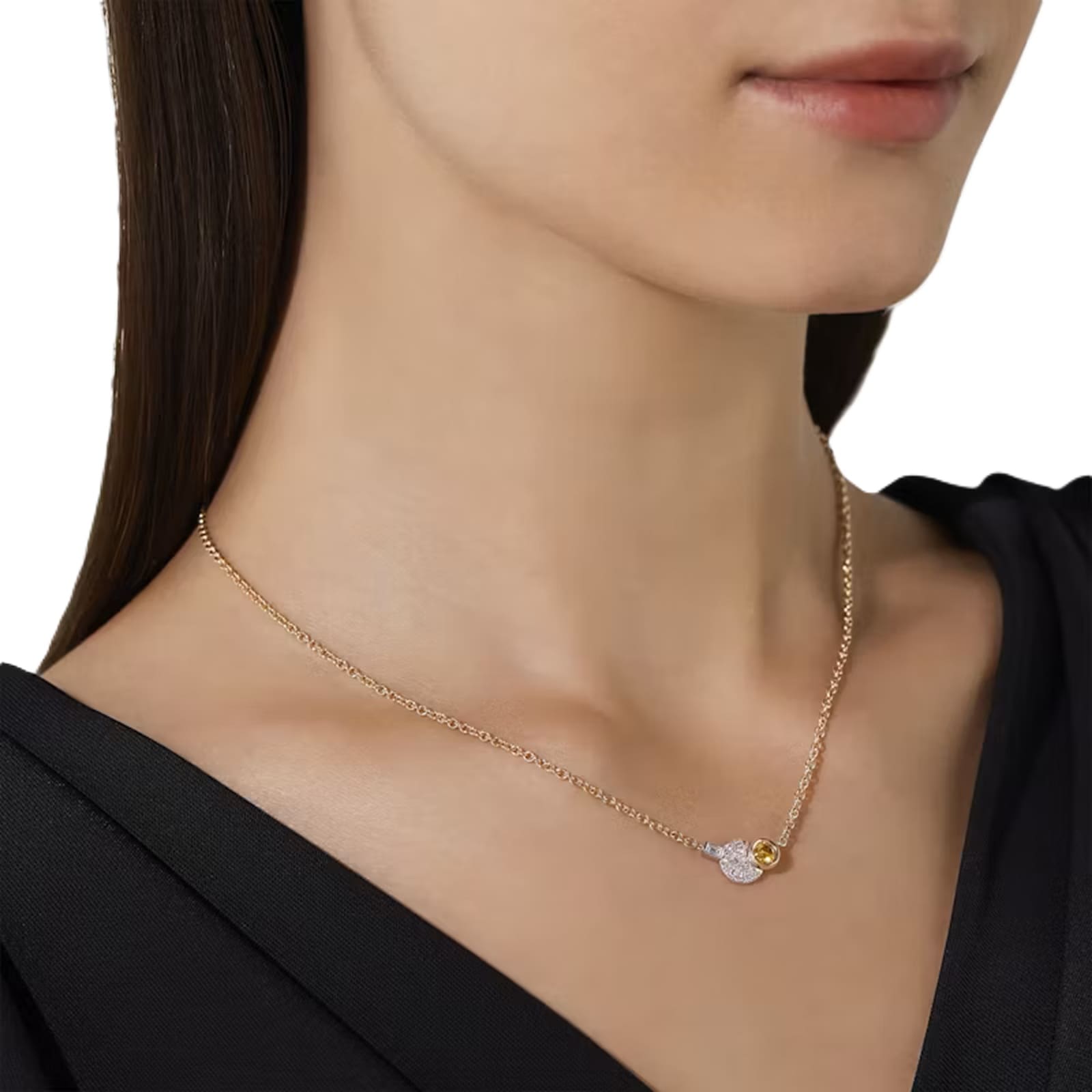 Pomellato 18ct Rose Gold Sabbia Mixed 0.45ct Diamond Pendant Necklace Pomellato 18ct Rose Gold Sabbia Mixed 0.45ct Diamond Pendant Necklace