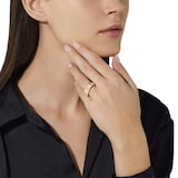 Pomellato 18ct Rose Gold Iconica 0.10ct Diamond Slim Ring - Ring Size O