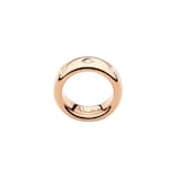 Pomellato 18ct Rose Gold Iconica 0.10ct Diamond Slim Ring - Ring Size O