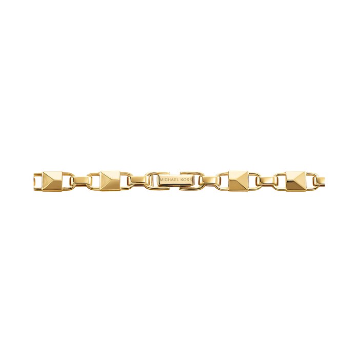 Michael Kors Mercer Link 14ct Gold Plated Slider Necklace