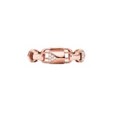 Michael Kors Mercer Link 14ct Rose Gold Plated Band Ring Size O