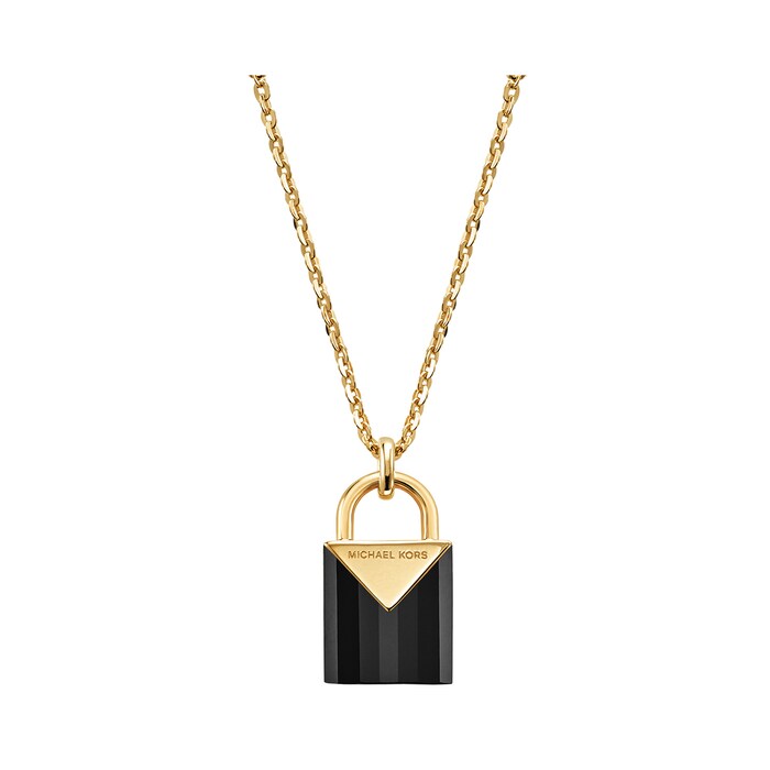 Michael Kors Colour 14ct Gold Plated Padlock Pendant