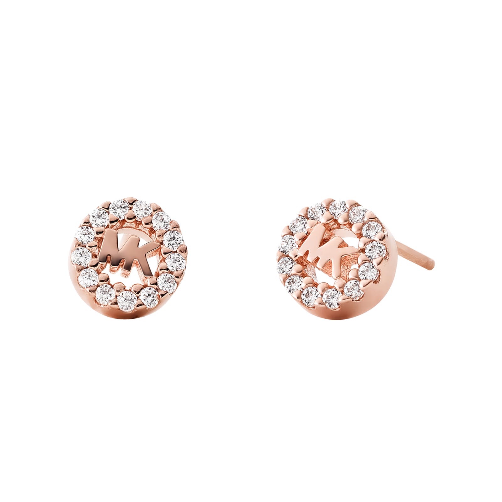 mk rose gold earrings