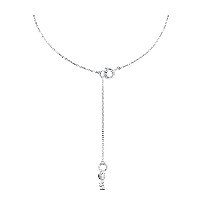 Michael Kors Custom Kors Sterling Silver Charm Necklace