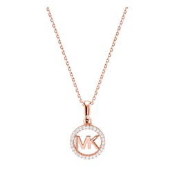 37200658 - Custom Kors 14ct Rose Gold Coloured Charm Necklace