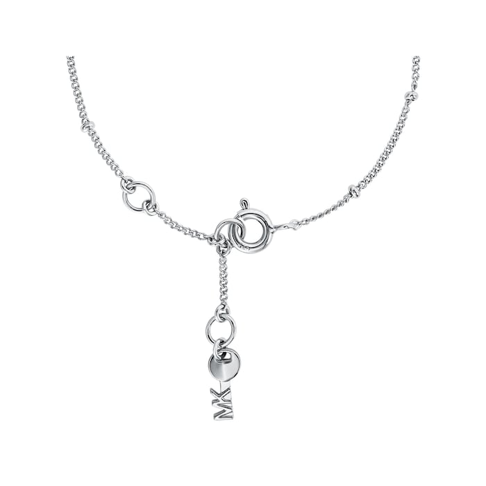 Michael Kors Love Sterling Silver Heart Duo Bracelet