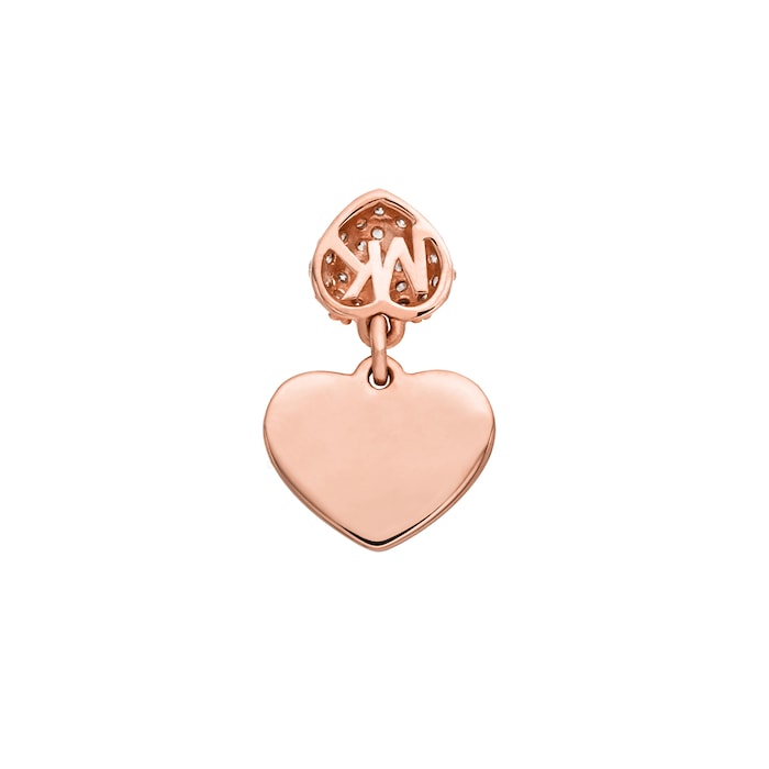 Michael Kors Love 14ct Rose Gold Plated Heart Duo Bracelet