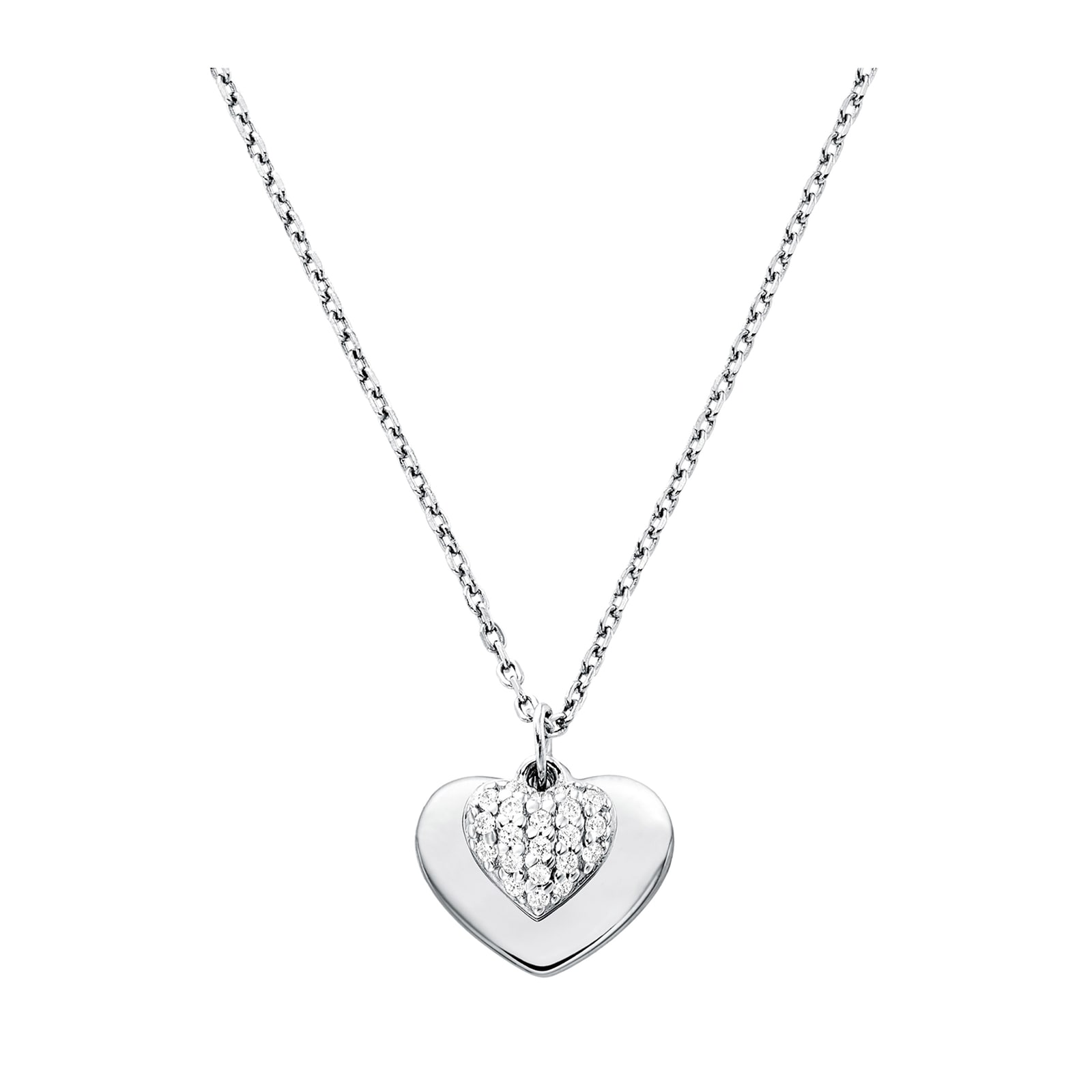 Michael kors heart clearance necklace silver