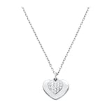 Michael Kors Love Sterling Silver Heart Duo Pendant