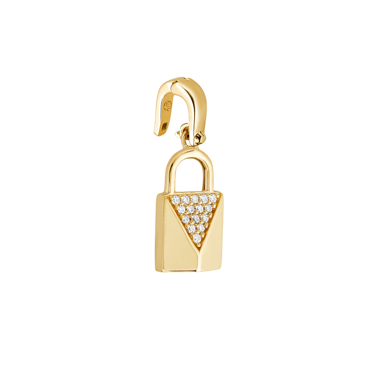 Custom Kors 14ct Gold Plated Padlock Charm