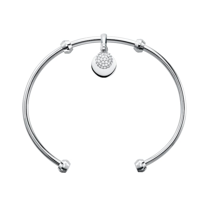 Michael Kors Sterling Silver Starter Charm Bracelet