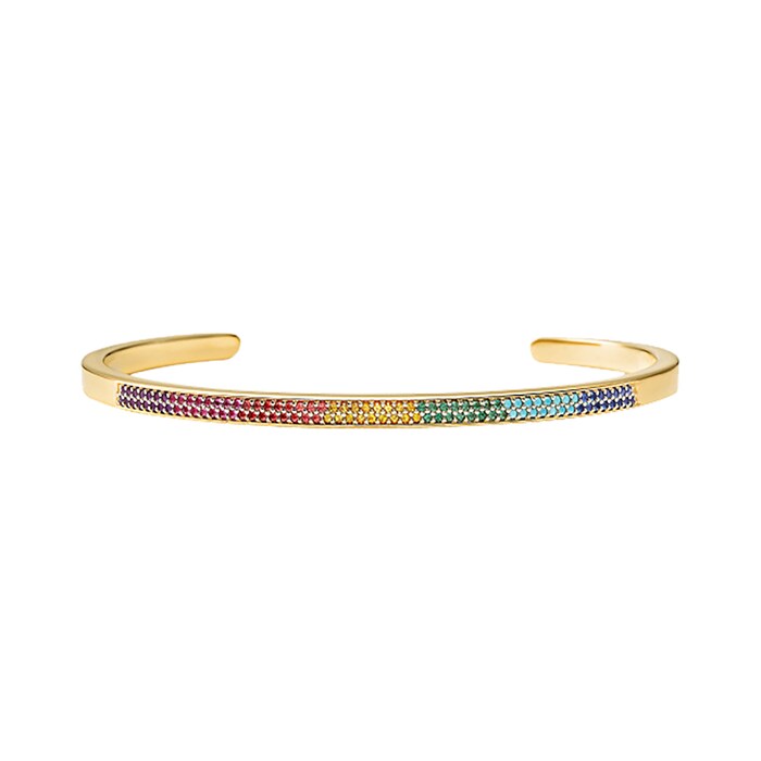 Michael Kors Custom Kors Multi-Coloured Thin Cuff - Size Medium