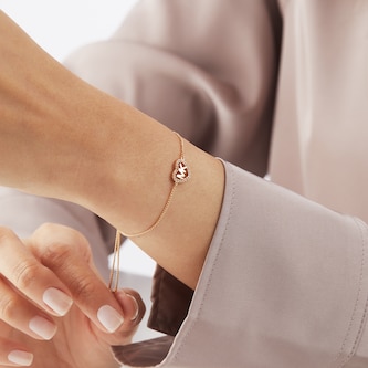 Michael Kors Love Rose Gold Coloured Cubic Zirconia Bracelet 