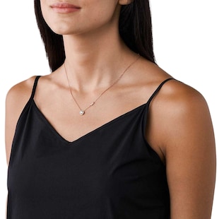 Michael Kors Custom Rose Gold Coloured Cubic Zirconia Necklace